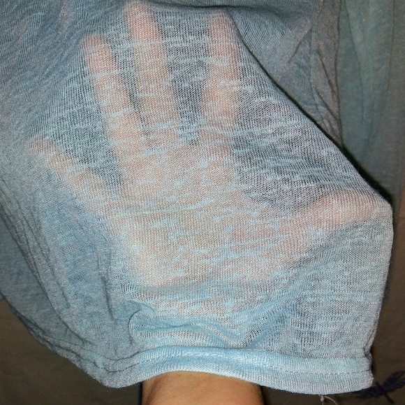 Sheer Seafoam Green Wrap Top - Picture 5 of 5